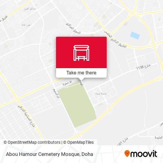 Abou Hamour Cemetery Mosque map