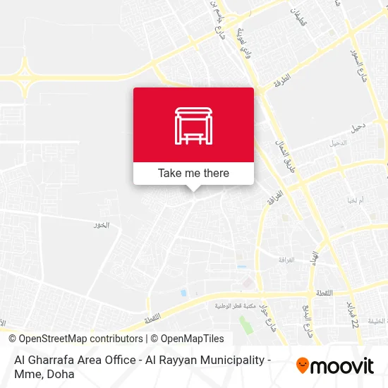 Al Gharrafa Area Office - Al Rayyan Municipality - Mme map