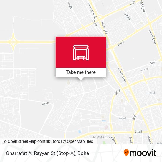 Gharrafat Al Rayyan St.(Stop-A) map