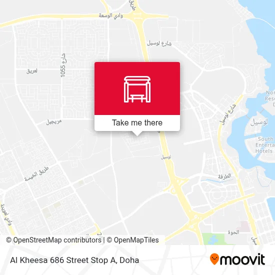 Al Kheesa 686 Street Stop A map