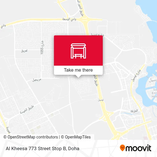 Al Kheesa 773 Street Stop B map