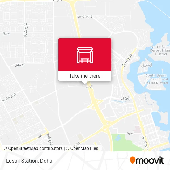 Lusail Station map