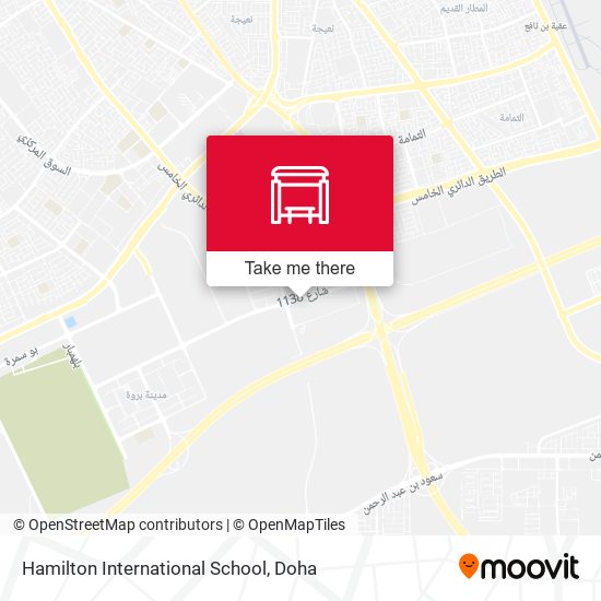 Hamilton International School map