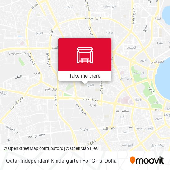 Qatar Independent Kindergarten For Girls map