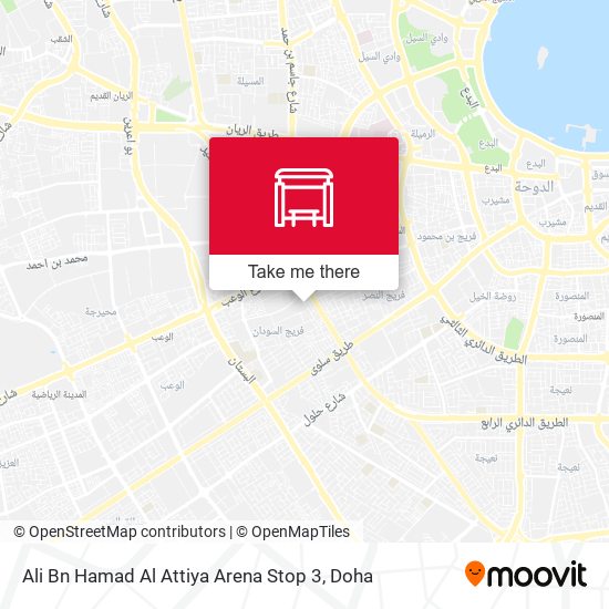 Ali Bn Hamad Al Attiya Arena Stop 3 map