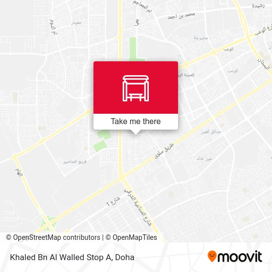 Khaled Bin Al Walid Stop A map