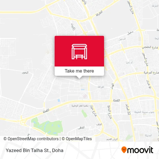 Yazeed Bin Talha St. map