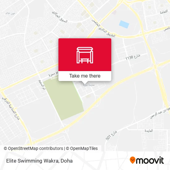Elite Swimming Wakra map
