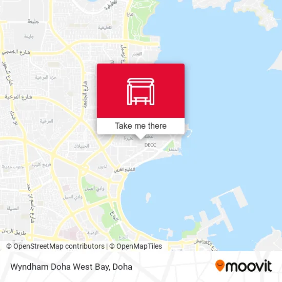 Wyndham Doha West Bay map