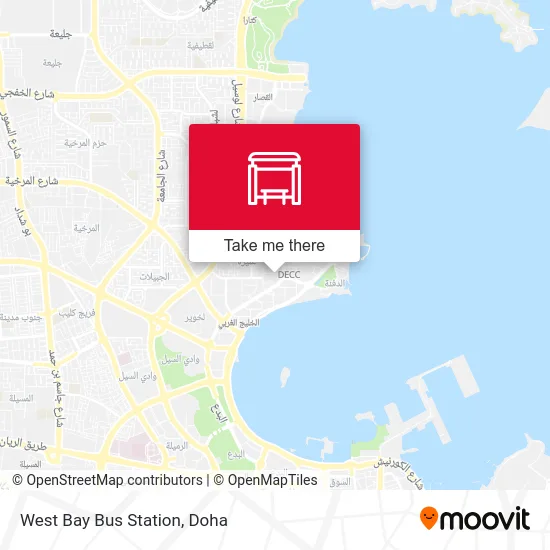 West Bay Bus Station map