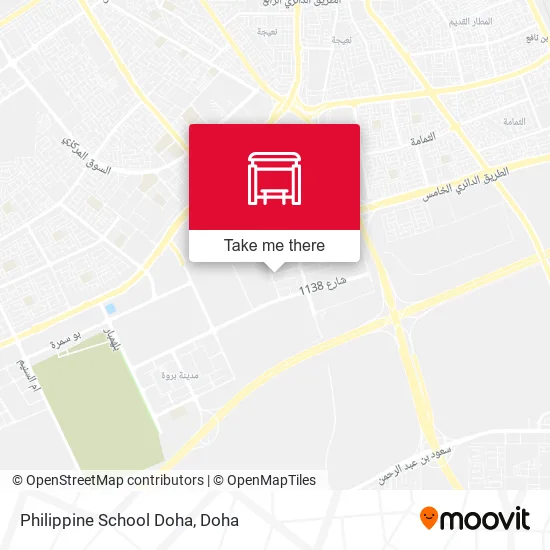 Philippine School Doha map