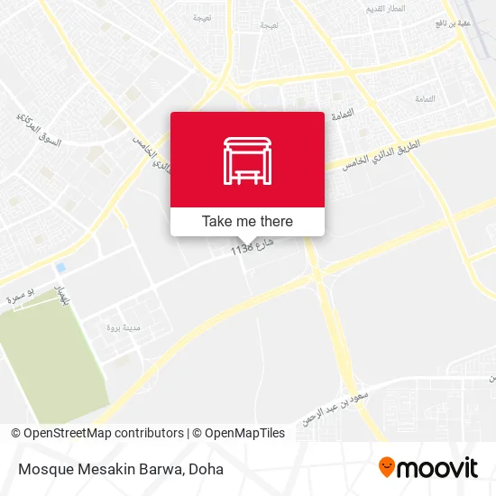 Mosque Mesakin Barwa map