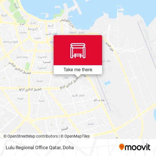Lulu Regional Office Qatar map