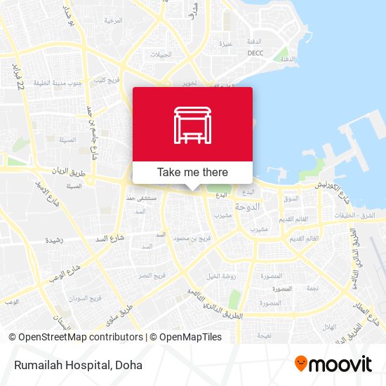 Rumailah Hospital map