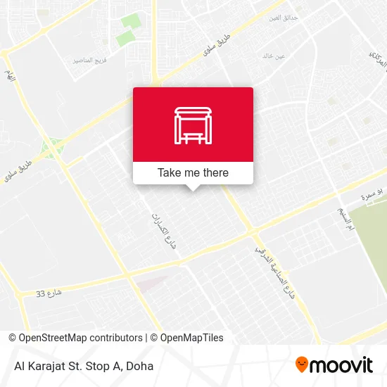 Al Karajat Street Stop A map