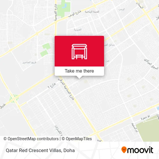 Qatar Red Crescent Villas map