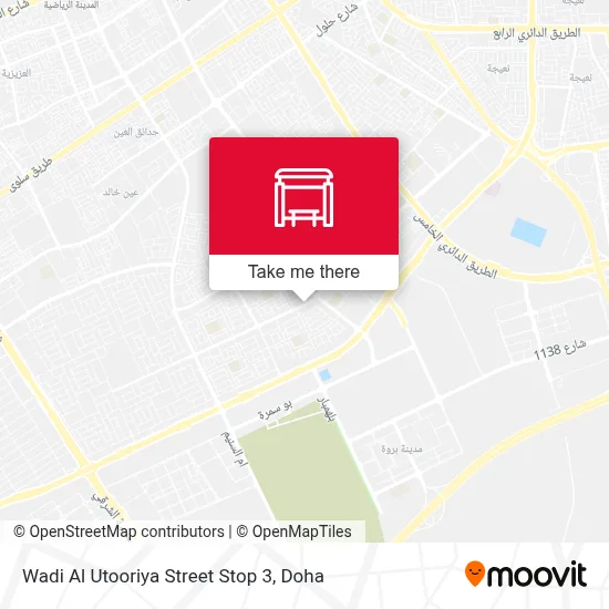 Wadi Al Utooriya Street Stop 3 map