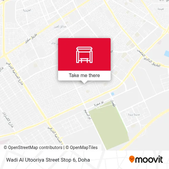 Wadi Al Utooriya Street Stop 6 map