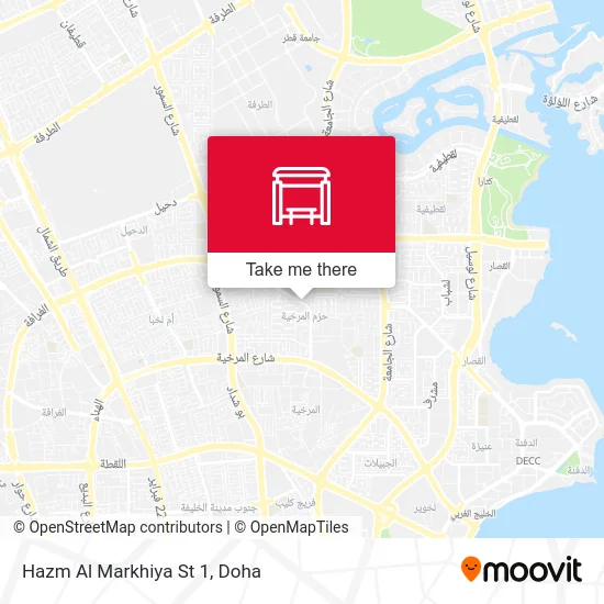 Hazm Al Markhiya Street 1 map