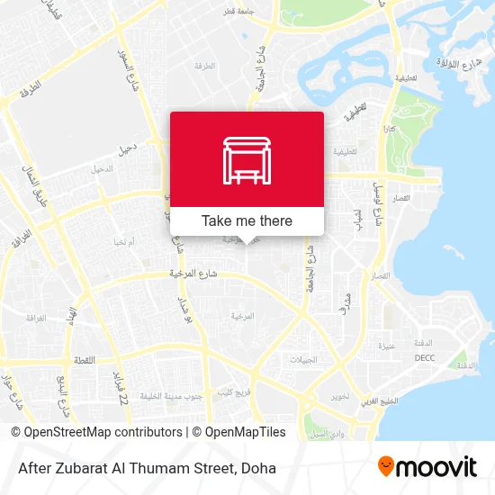 After Zubarat Al Thumam Street map