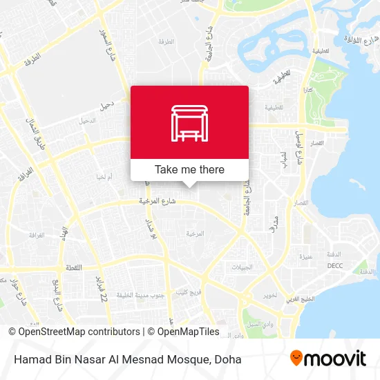 Hamad Bin Nasar Al Mesnad Mosque map