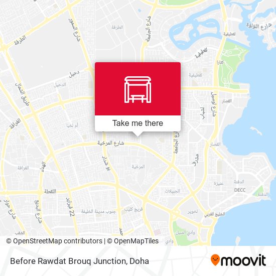 Before Rawdat Brouq Junction map