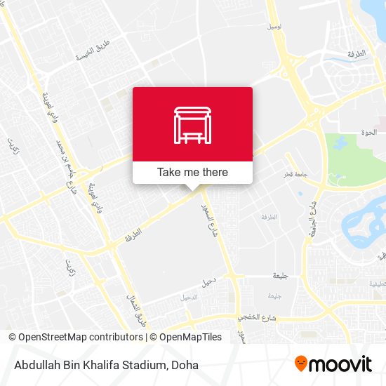 Abdullah Bin Khalifa Stadium map