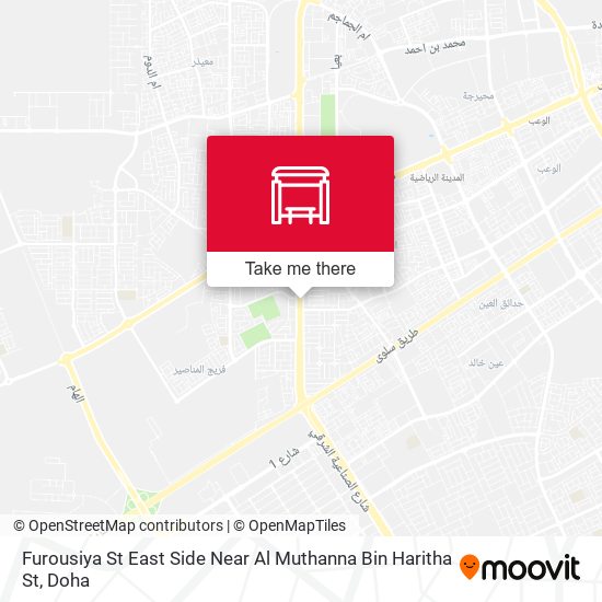 Furousiya St East Side Near Al Muthanna Bin Haritha St map