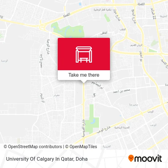 University of Calgary in Qatar map
