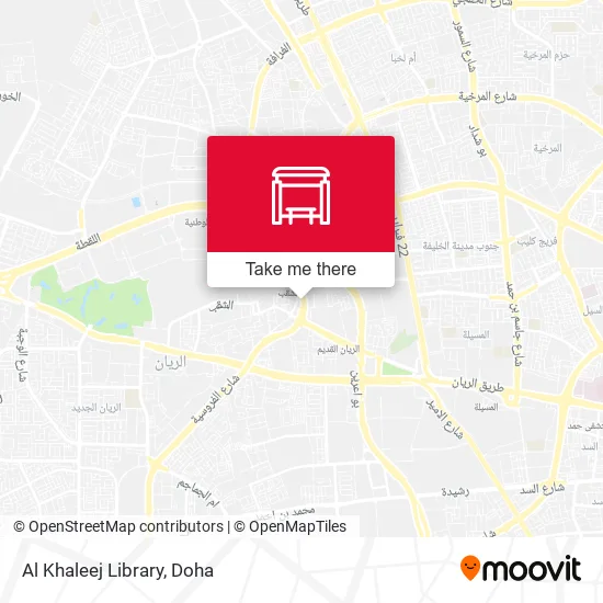 Al Khaleej Library map