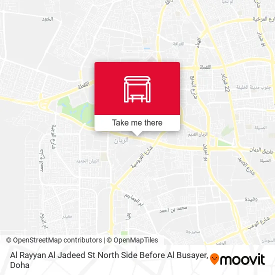 Al Rayyan Al Jadeed St North Side Before Al Busayer map