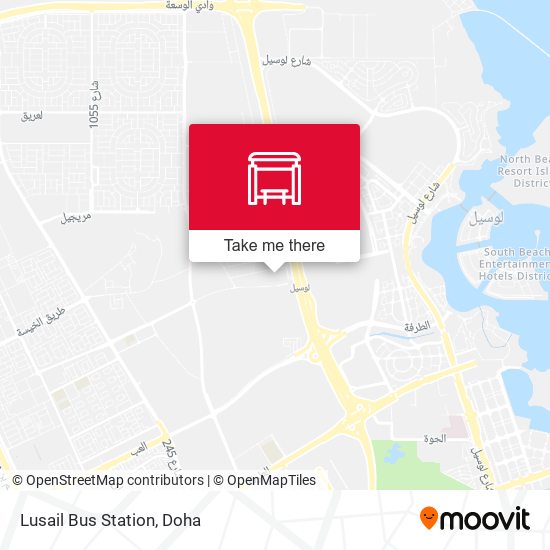 Lusail Bus Station map