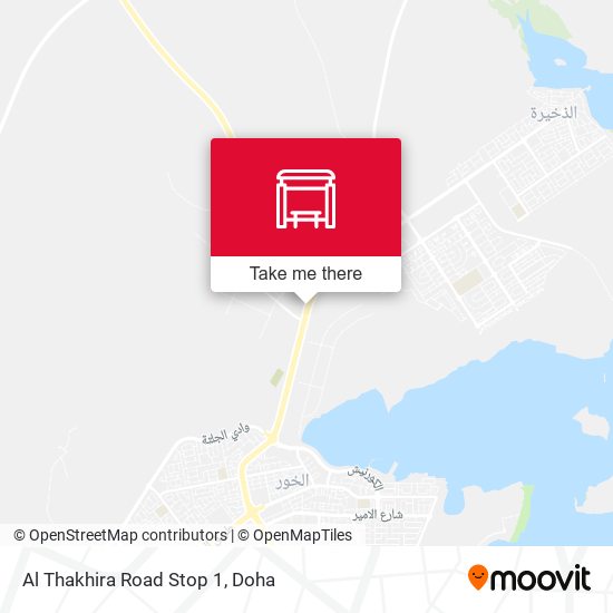Al Thakhira Road Stop 1 map
