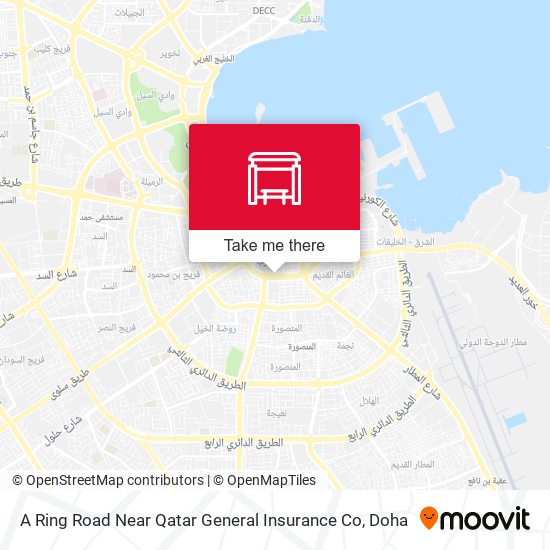 A Ring Road Near Qatar General Insurance Co map