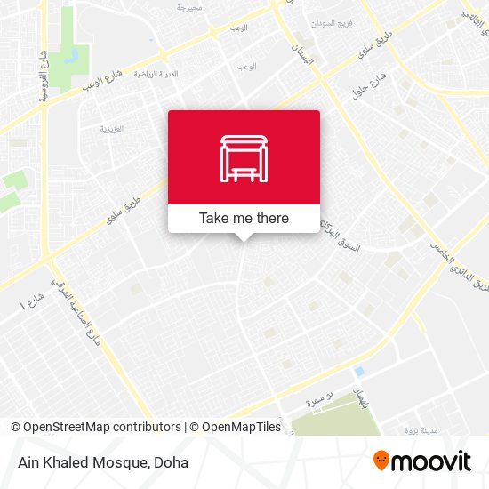 Ain Khaled Mosque map