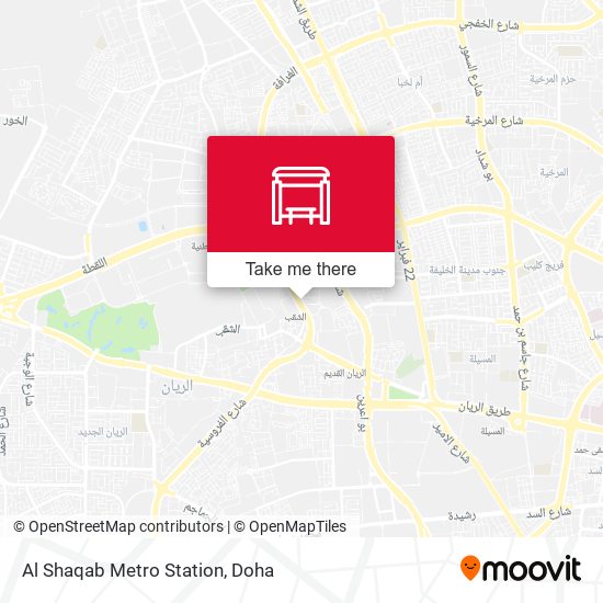 Al Shaqab Metro Station map