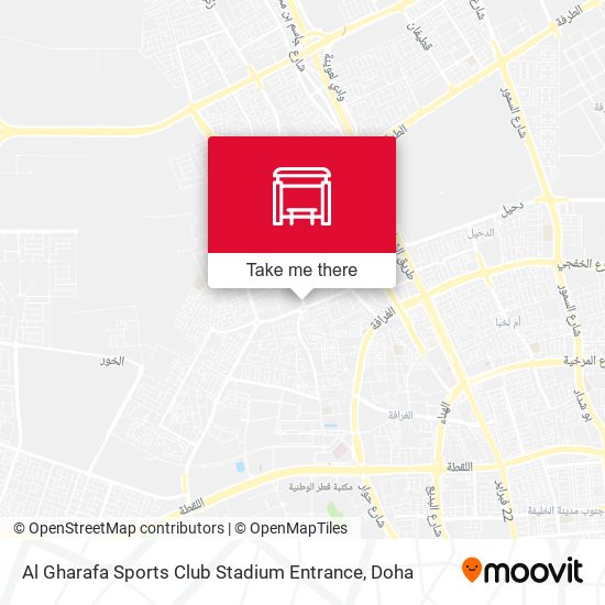 Al Gharafa Sports Club Stadium Entrance map