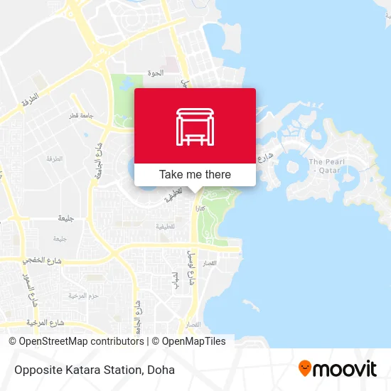 Opposite Katara Station map