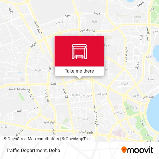 Traffic Department map