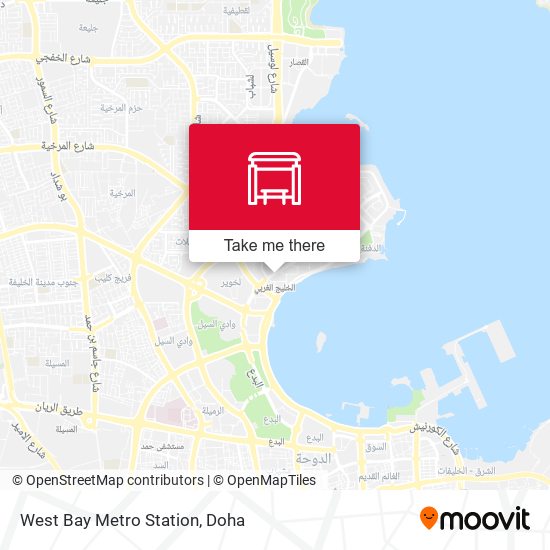 West Bay Metro Station map