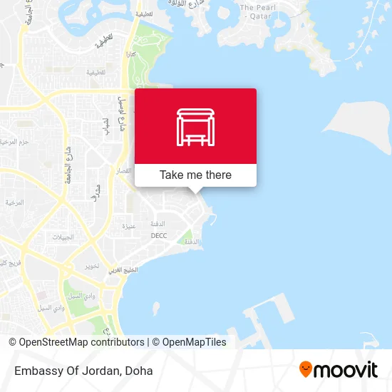 Embassy of Jordan map