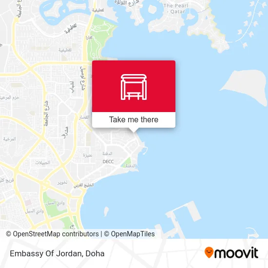 Embassy of Jordan map