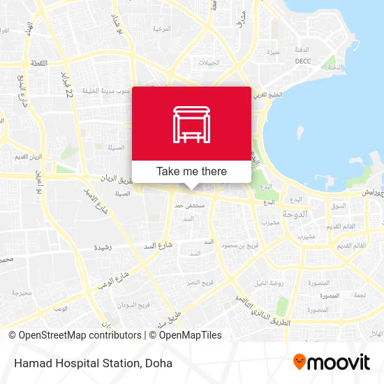 Hamad Hospital Station map