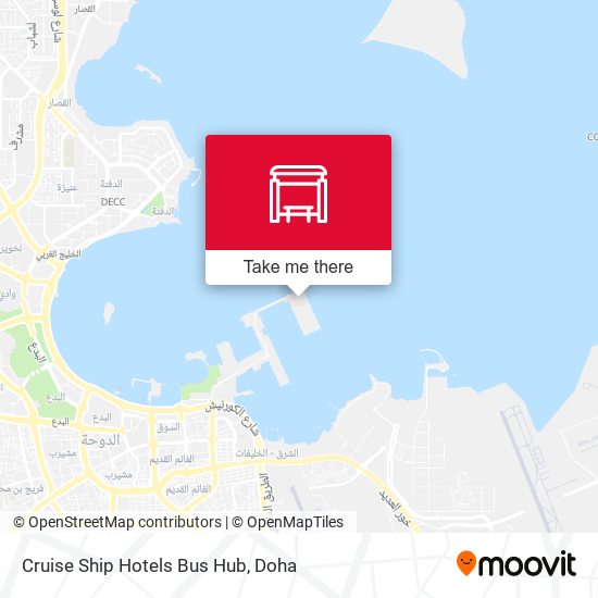 Cruise Ship Hotels Bus Hub map