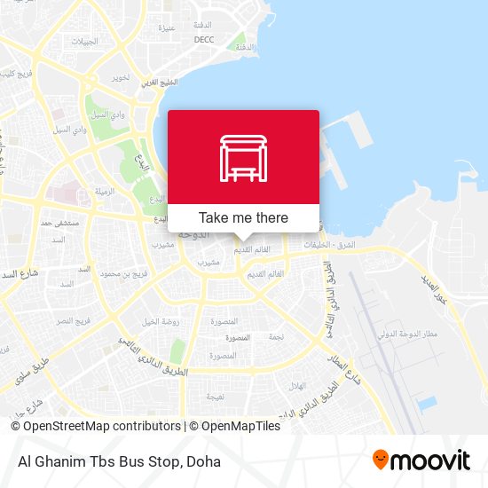 Al Ghanim Tbs Bus Stop map