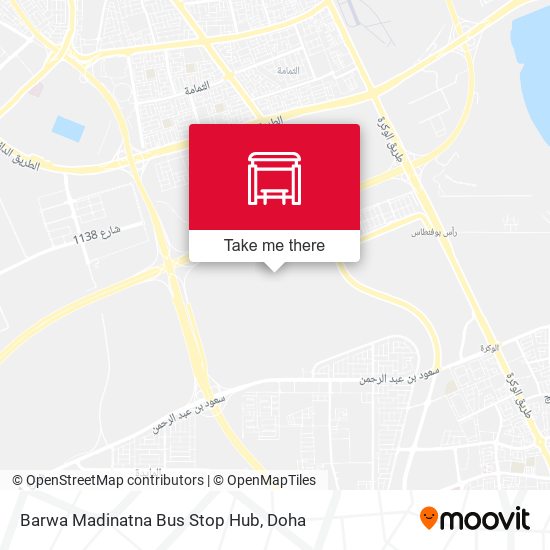 Barwa Madinatna Bus Stop Hub map