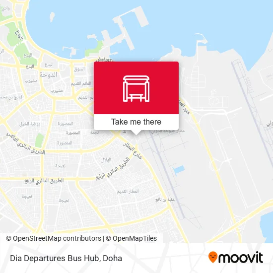 Dia Departures Bus Hub map
