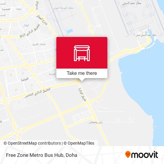 Free Zone Metro Bus Hub map