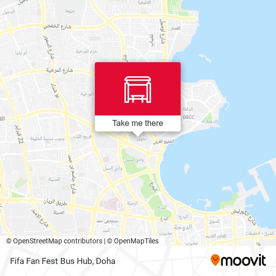 Fifa Fan Fest Bus Hub map