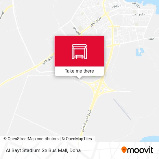 Al Bayt Stadium SE Bus Mall map